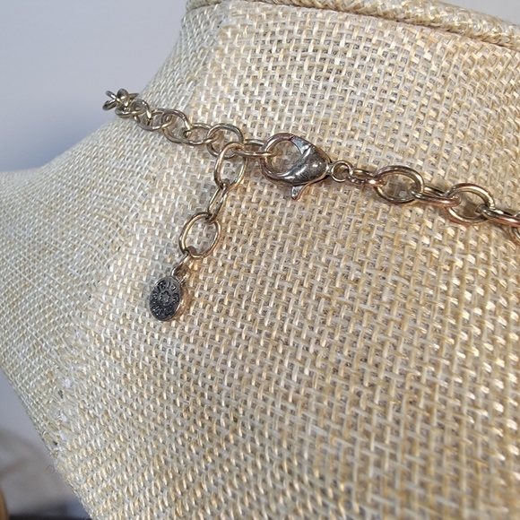 Ruby Rd. Chic Gold and Black Statement Necklace Medallions Chain - Picture 5 of 17